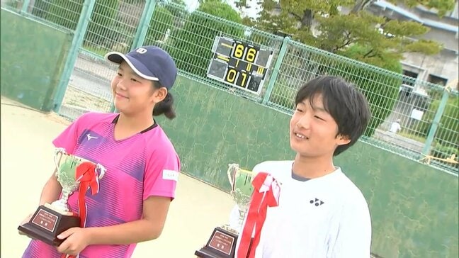 13歳以下のトップ選手が競い合う「RSK全国選抜ジュニアテニス大会」香川県選手が初優勝 平井萌生奈選手【岡山】|TBS NEWS DIG