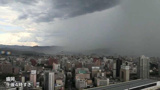 8日夕方　盛岡に記録的短時間大雨情報　人的被害なし|TBS NEWS DIG