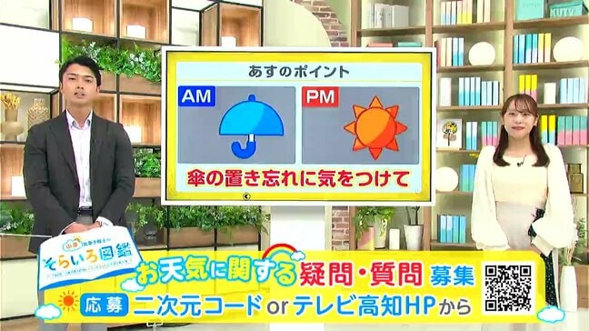 高知の天気 7日 朝は天気崩れるも午後は日差し戻る 山岸拓気象予報士が解説|TBS NEWS DIG