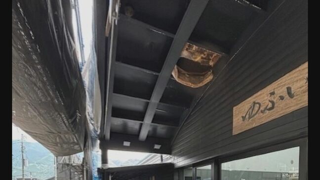 由布院駅で天井の木材が相次ぎ落下、利用者4人に当たる　木材の腐食が原因か　大分|TBS NEWS DIG