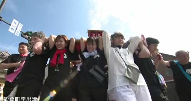 復興のキリコ担ぐ!能登あばれ祭、2年ぶりに全40基そろう 担ぎ手のボランティア全国から|TBS NEWS DIG