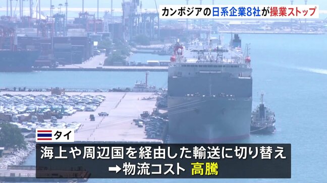 タイ・カンボジア国境で続く軍事衝突 日系企業8社が操業停止・日本人駐在員を退避 企業活動に影響広がる|TBS NEWS DIG