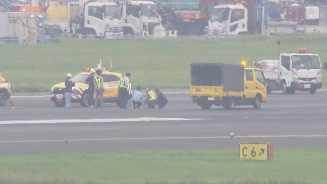 【速報】羽田空港C滑走路の中心部付近に深さ5センチほどの穴 修復作業で午後6時頃まで滑走路閉鎖し運航に影響|TBS NEWS DIG
