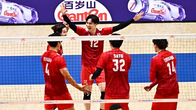 バレー男子日本代表、ストレートでアメリカ撃破 決勝R進出決定に石川祐希「表彰台に上る目標はある」【ネーションズリーグ】|TBS NEWS DIG