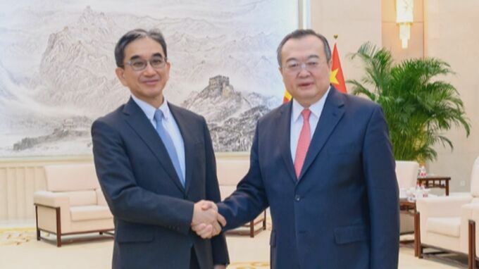 駐中国大使と中国共産党幹部が会談　日中間で対話強化の方針示す