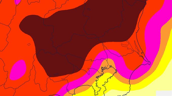 【関東甲信】20日夜遅くにかけてと21日午後　雷を伴った激しい雨や非常に激しい雨の降る所が　【雨と風のシミュレーション・発雷確率】　|　山梨のニュース | ＵＴＹテレビ山梨