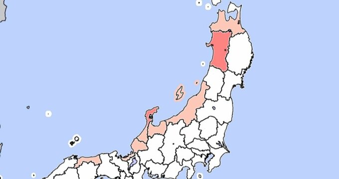 【早期注意情報】石川・秋田は「大雪警報」発表の可能性が高い　富山・青森・秋田・福井・鳥取は「大雪警報」発表の可能性ある【雪と雨のシミュレーション】|TBS NEWS DIG