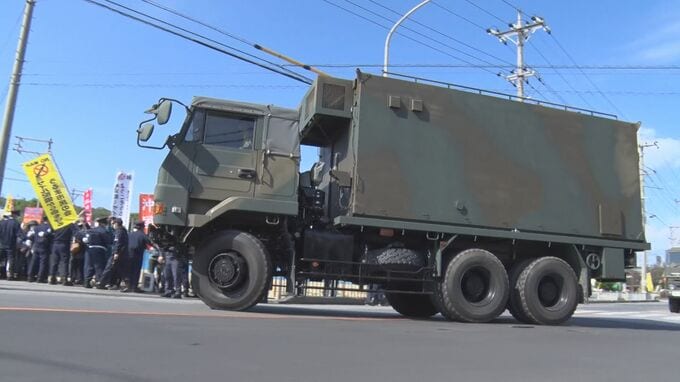 勝連分屯地に発足予定のミサイル部隊、14日未明に発射機を搬入　今月30日には部隊発足の式典実施へ　|　沖縄のニュース｜RBC 琉球放送