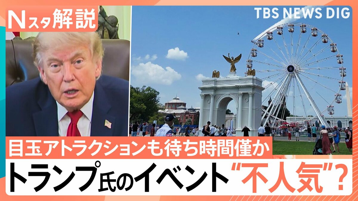 トランプ大統領“肝いり”イベントが不人気？アメリカ建国250年に「MAGA