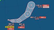 【台風情報】小笠原近海の熱帯低気圧　10日未明までに台風に発達　最大風速20m、最大瞬間風速30mで南鳥島の近海へ　【雨と風のシミュレーション】　|　富山のニュース｜天気・防災｜チューリップテレビ
