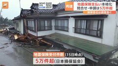 地震保険の支払いに向けた動き本格化　問い合わせや保険金の申請件数5万件超| TBS CROSS DIG with Bloomberg