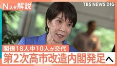 半数が交代の第2次高市改造内閣 即戦力重視の布陣でライバル林氏は閣外へ 星浩氏「大きなターニングポイントになる可能性」【Nスタ解説】| TBS CROSS DIG with Bloomberg
