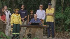 バイデン大統領　アマゾン訪問し温暖化対策の重要性強調　現職大統領として初　温暖化対策に否定的なトランプ次期大統領をけん制| TBS CROSS DIG with Bloomberg