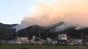 岩手・大槌町の山林火災 発生3日目も消火活動続く　けさは町の中心部方向に燃え広がる|TBS NEWS DIG