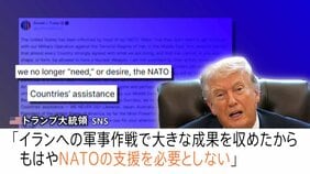 「支援は必要ない」不満あらわのトランプ大統領　イランでの軍事作戦の見通しは？ 政権幹部辞任で国内で“攻撃の根拠”疑問視する声も|TBS NEWS DIG