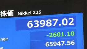 【速報】週明けの日経平均株価　一時2600円超の下落|TBS NEWS DIG