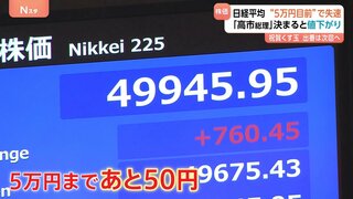 日経平均「5万円目前」で失速 “高市総理決定”で値下がり「利益確定売り広がった」| TBS CROSS DIG with Bloomberg