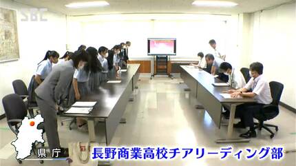 長商デパート キティちゃん CHOSHOチア パンサーズ Students open the