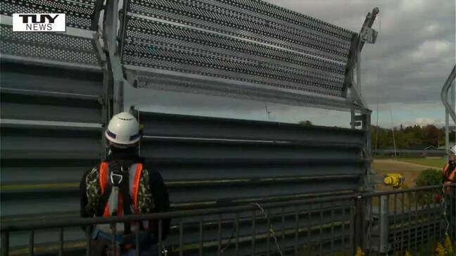 地吹雪を防ぎ安全を守る　冬の準備…防雪柵の設置はじまる（山形・酒田市）|TBS NEWS DIG