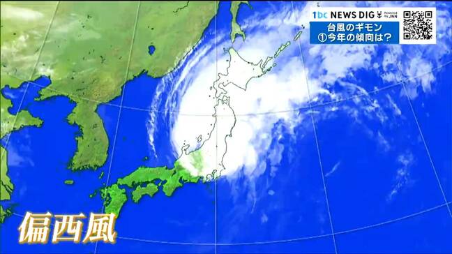今シーズン“ノロノロ&迷走”台風が発生か 理由は「偏西風」の位置 過去に発生した変則台風を見ると“ぐるり”一回転|TBS NEWS DIG