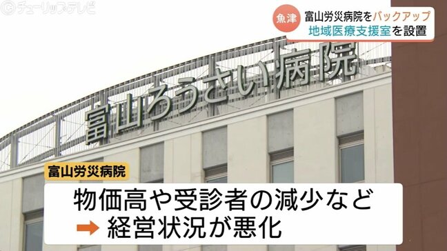 富山労災病院の経営再建へ！魚津市が「地域医療支援室」を設置　6億円の財政支援要請に市が継続支援体制を構築|TBS NEWS DIG