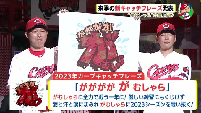 “がむしゃら” の最上級!?　広島カープ　来季の新キャッチフレーズ発表　|　RCC NEWS | 広島ニュース | RCC中国放送