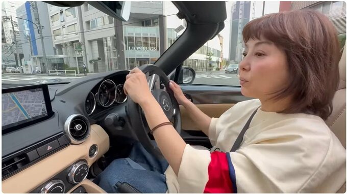 【芳本美代子】 “ロードスターRF” 試乗でご満悦　 “いや～、いいよね”  “運転してて楽しいと思うようになってきた” |TBS NEWS DIG