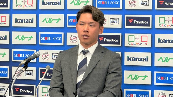 【西武】22年新人王・水上由伸、700万ダウンの3300万円でサイン「あんまり“面白くない1年”だった」|TBS NEWS DIG