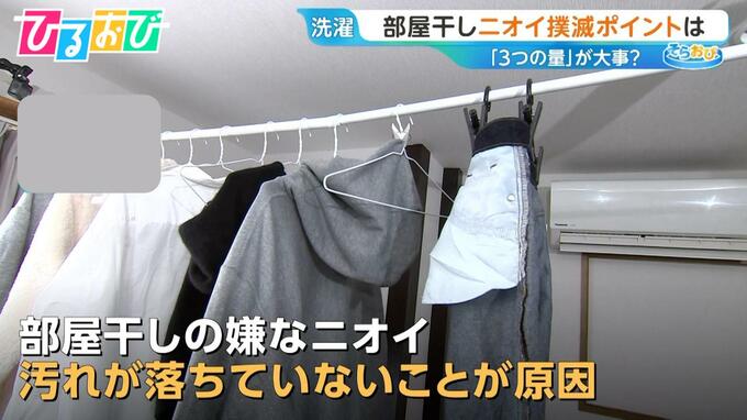 “部屋干しのニオイ”撲滅ポイントは？守るべき「3つの量」を洗濯家が伝授【ひるおび】|TBS NEWS DIG