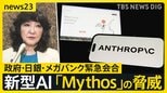 新型AI「Claude Mythos」の衝撃　金融システムへのサイバー攻撃のリスクも…政府はメガバンクのトップらと緊急会合【news23】|TBS NEWS DIG