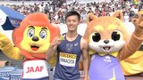 男子100m 栁田大輝が10秒06で優勝!19年世陸金のコールマンらに競り勝つ、国立に歓声響く【陸上セイコーGGP】|TBS NEWS DIG