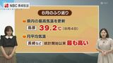 ことしの残暑は違う! 夏の天気のふりかえり 月平均気温 各地で最も高い気温を観測 | 長崎のニュース | 天気 | NBC長崎放送