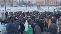 ロシア中部 地元活動家への有罪判決めぐり抗議デモ続く  侵攻後では異例の規模　政権側は不満高まりに警戒か| TBS CROSS DIG with Bloomberg