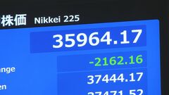 【速報】日経平均株価は一時、3万6000円を割り込む　下げ幅は2100円を超える| TBS CROSS DIG with Bloomberg