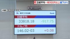 日経平均一時900円超安　約8か月ぶり3万4000円割れ　“トランプ関税ショック”止まらず　市場の緊張続く「トランプ氏の出方次第だ」市場関係者| TBS CROSS DIG with Bloomberg