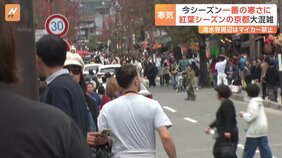 京都の「紅葉」間もなくピーク！大渋滞＆車道に溢れる人…オーバーツーリズムに地元から“懸念の声”も|TBS NEWS DIG