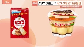 「ビスコ」「プッチンプリン」など169品目値上げ 江崎グリコ 中東情勢の影響で包装資材の高騰などが要因|TBS NEWS DIG