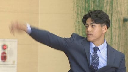 自分を作っていけば成長していける」楽天の中込陽翔投手 母校で中学生