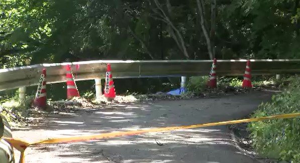 必要な誘導員を配置しなかった疑い　県道補修工事現場で重機ごと転落して61歳男性が死亡　会社と50代の現場責任者を書類送検　長野・池田町　|　SBC NEWS | 長野のニュース | SBC信越放送