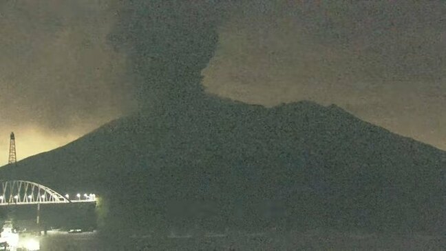 桜島で爆発　噴煙４００ｍ【１９日の降灰予報】鹿児島|TBS NEWS DIG