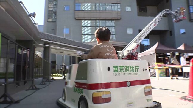 「赤坂サカス」で防災イベント 被災地を応援 「VR防災体験車」「はしご車」も登場　阪神淡路大震災から今年で30年 現場取材のパネル展示も　東京・港区|TBS NEWS DIG