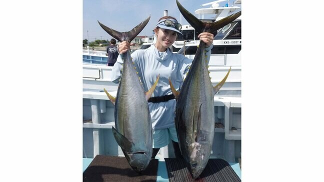 【片原恵麻】　「1番好きな魚に会ってきた」灼熱の船上でキハダマグロ釣りに挑戦し大物ゲット|TBS NEWS DIG