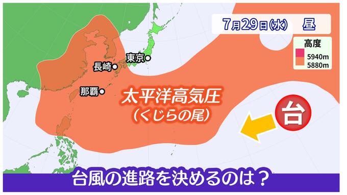 【台風情報】今後の進路を左右する太平洋高気圧「くじらの尾」はどうなる　30日にも「猛烈な台風」へ発達か|TBS NEWS DIG