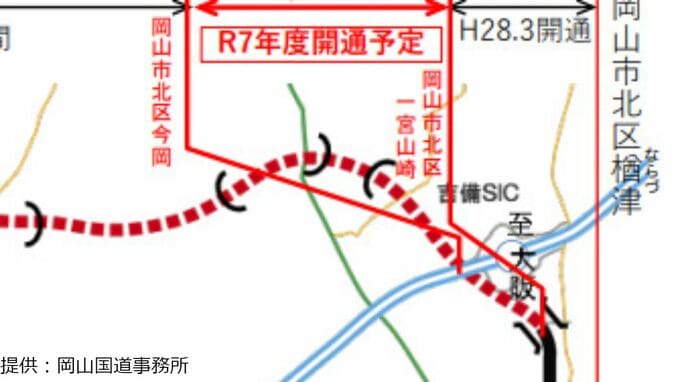 国道180号「総社・一宮バイパス」2025年度中に開通へ　山陽道・吉備スマートインターチェンジ～国道2号・大樋橋西交差点が直結【岡山】　|　岡山・香川のニュース | 天気 | RSK山陽放送