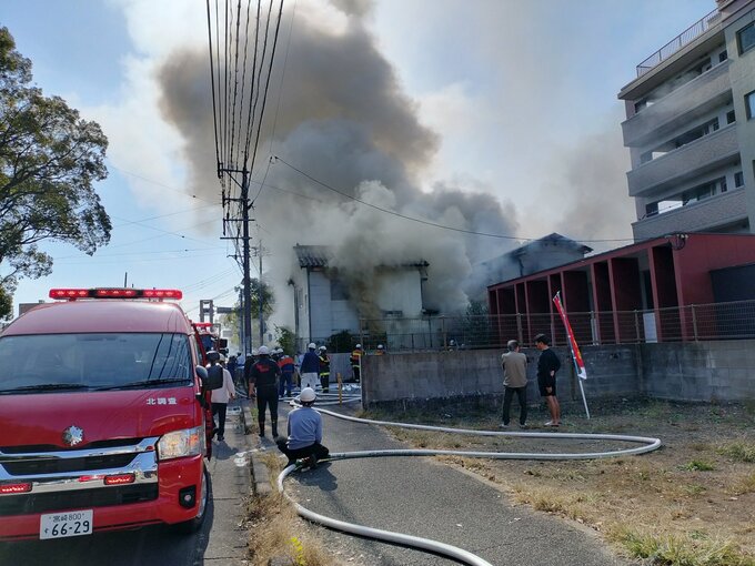 【速報】宮崎市神宮西で建物火災　宮崎県立図書館の北側　|　MRTニュース ｜ ＭＲＴ宮崎放送