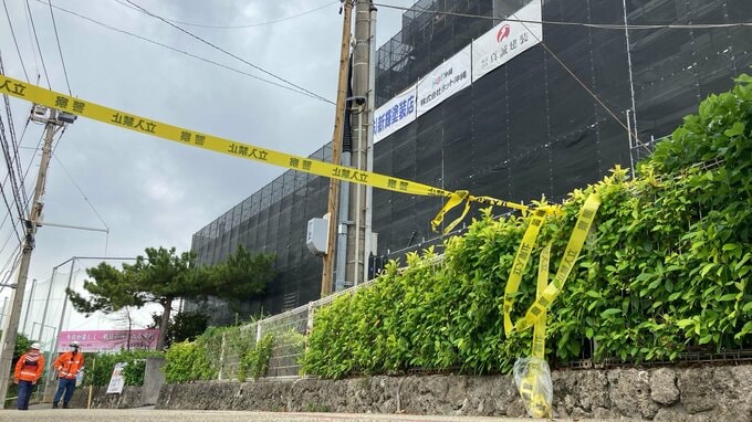 【速報】中学校敷地内の工事現場で4階から作業員1人が転落  心肺停止で搬送|TBS NEWS DIG