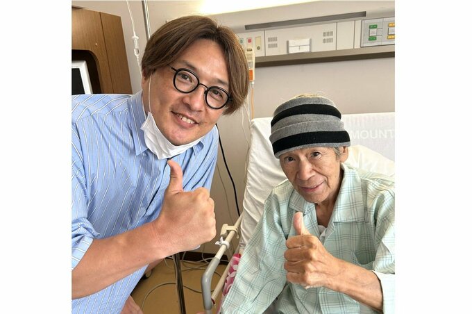 【急性すい炎】治療中・串田アキラさん　「#純烈 の #酒井一圭 さんがお見舞いに来てくれました！」「俺は頑張れる勇気をもらった」|TBS NEWS DIG