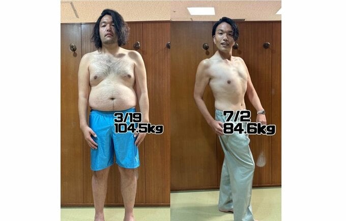 【 見取り図・盛山 】　ダイエットで「20キロ減。やりすぎた！」　ビフォーアフター写真に反響　「20代前半　125kg」時の写真には「衝撃が…」|TBS NEWS DIG