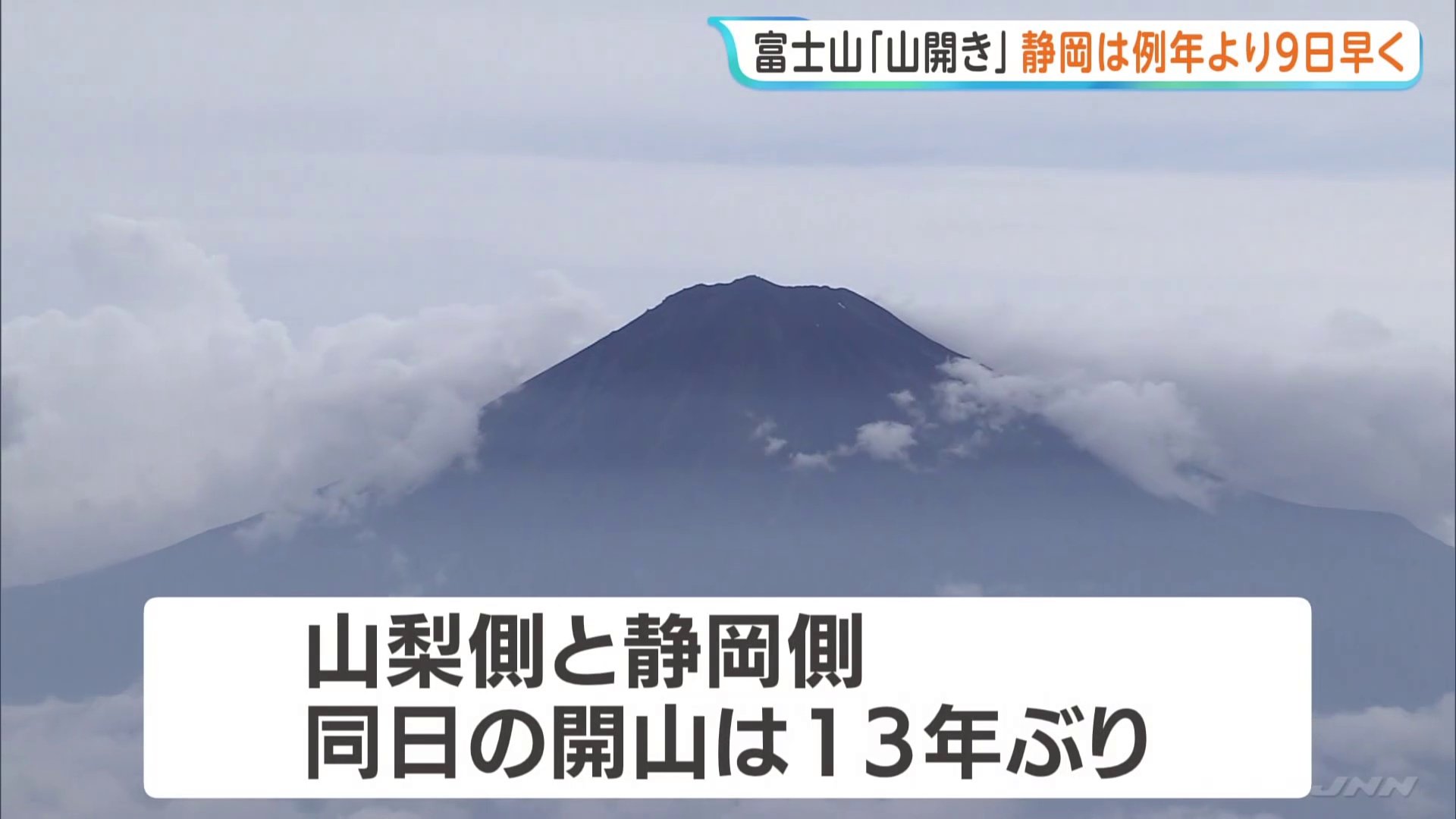 富士山 幅13 13年ぶり「富士山」山梨・静岡そろって“山開き” 6合目ではご来光も