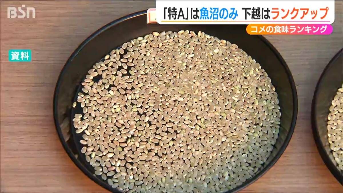 特A』は魚沼コシのみ」「下越とこしいぶきはランクアップ」24年産コメ